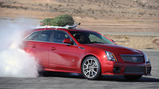 Cadillac CTS-V Sport Wagon Hauls Ass, Christmas Trees